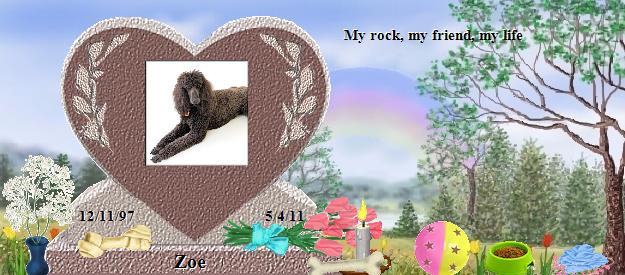 Zoe's Rainbow Bridge Pet Loss Memorial Residency Image