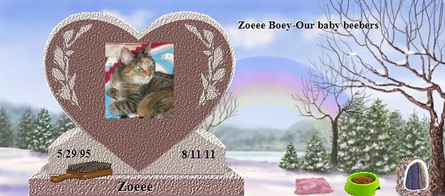 Zoeee's Rainbow Bridge Pet Loss Memorial Residency Image