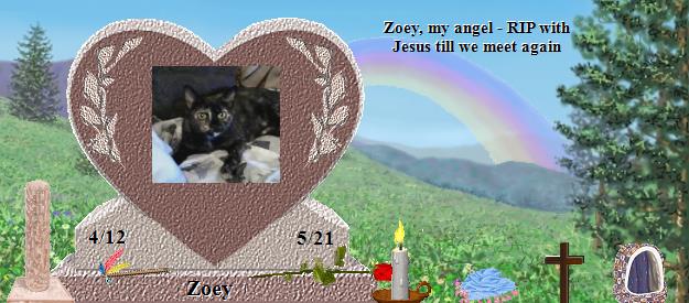 Zoey's Rainbow Bridge Pet Loss Memorial Residency Image